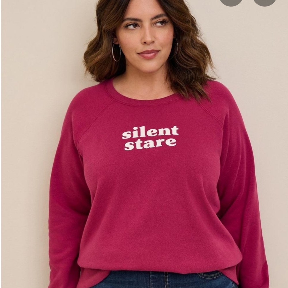 Silent Stare Red Sweatshirt